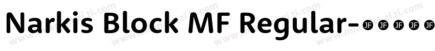 Narkis Block MF Regular字体转换